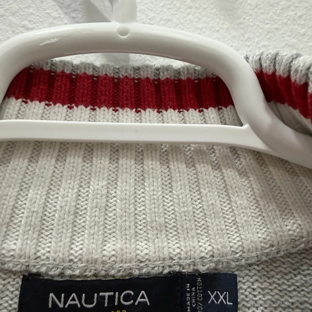 Nautica Men's Light Gray Crewneck Sweater - Picture 7 of 12